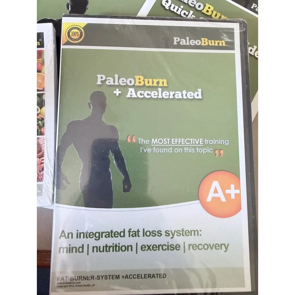 PaleoBurn Fat Loss System 30 Day Meal Plan Cookbook Accelerated Training Set